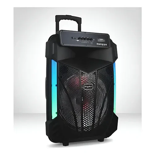 Parlante Karaoke De 15'' Rgb Recargable + Micrófono Inalámbrico Color Negro 5