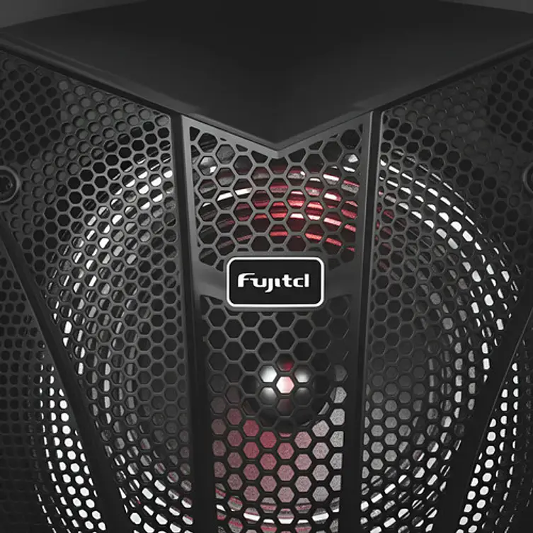 Parlante Karaoke De 15'' Rgb Recargable + Micrófono Inalámbrico Color Negro 12