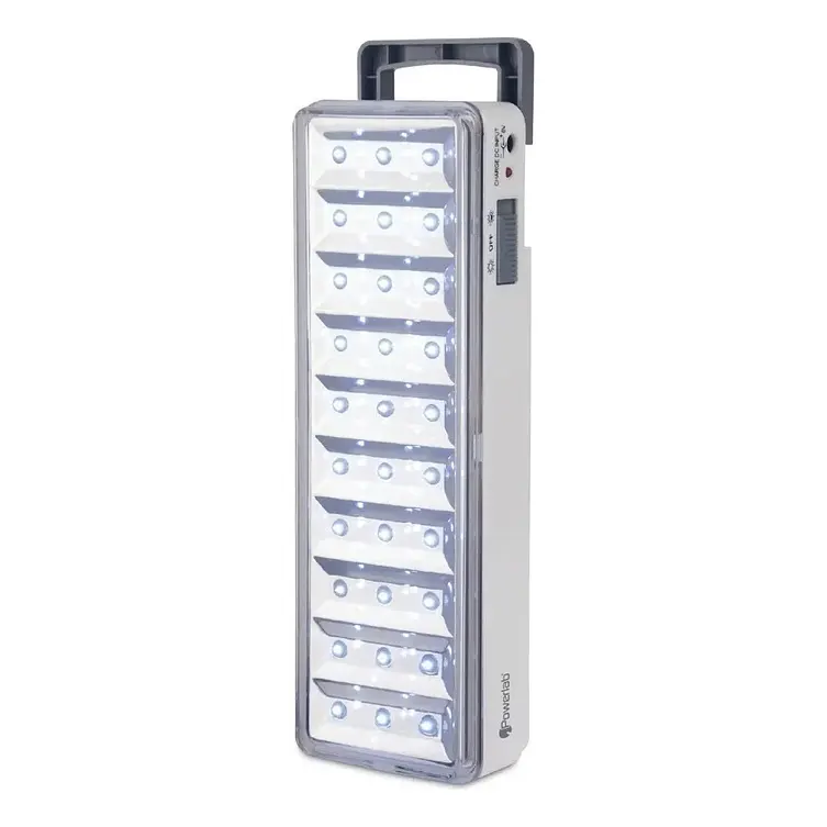 Lámpara de Emergencia LED Con Batería Recargable 30 LEDs 120LUM 5W Powerlab 7258 Color Blanco 1