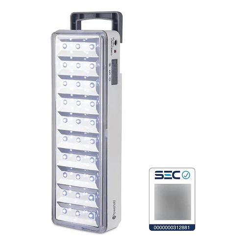 Lámpara de Emergencia LED Con Batería Recargable 30 LEDs 120LUM 5W Powerlab 7258 Color Blanco 2