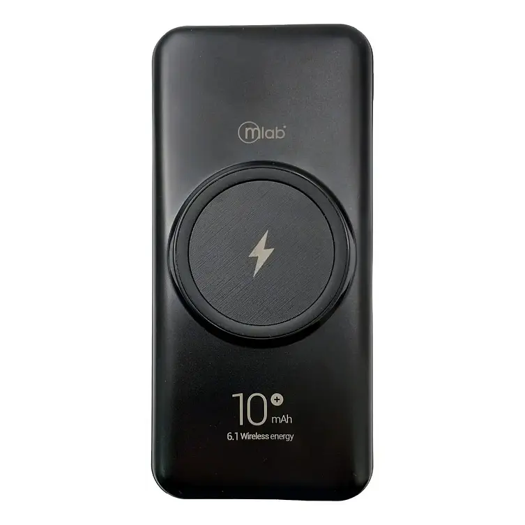 Power Bank Inalámbrico Mlab 10000mAh Carga Rápida USB-C Negro 3