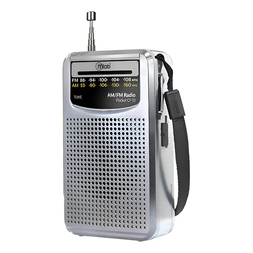 Radio Retro Portátil Mlab CF-10 AM/FM Gris Con Bluetooth y USB 1