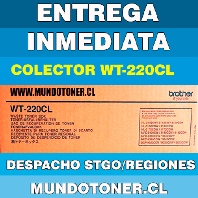 COLECTOR RESIDUOS BROTHER WT-220CL HL-3140,HL-315/HL-3170/MFC-9130/MFC-9330