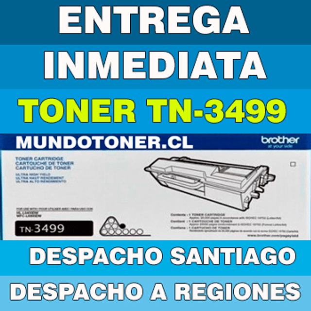 TONER BROTHER TN-3499 NEGRO HL-L6400DW/MFC-L6900DW