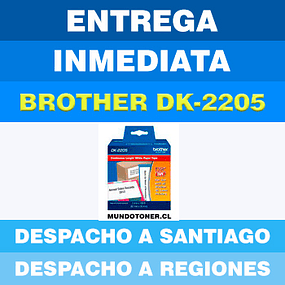 ETIQUETA BROTHER DK-2205 62MM ANCHO X 30.48 MTS DE LARGO