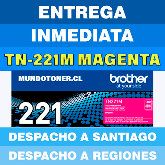 TONER BROTHER TN-221M MAGENTA MFC-9130/MFC-9330DW/MFC-9340/DCP-9020DN HL-3140 HL-3150CDN/HL-3170CDW