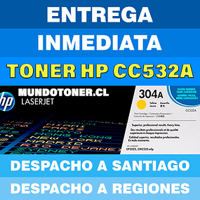 TONER HP CC532A (304A) YELLOW ORIGINAL LASERJET CP2025 / CM2320