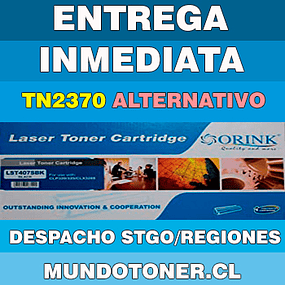 TONER ALTERNATIVO BROTHER TN-2370  2.600 PAGINAS HL-L2320D/L2360DW/L2540DW/L2700DW/L2740DW