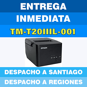 IMPRESORA EPSON TM-T20IIIL TERMICA SERIAL/USB  C31CH26001