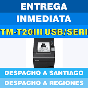 IMPRESORA EPSON TM-T20III USB/ SERIAL  C31CH51001