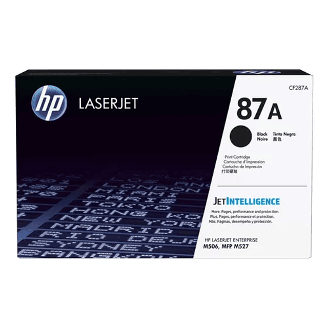 Toner HP 87A CF287A Negro original  M506 M527 M501