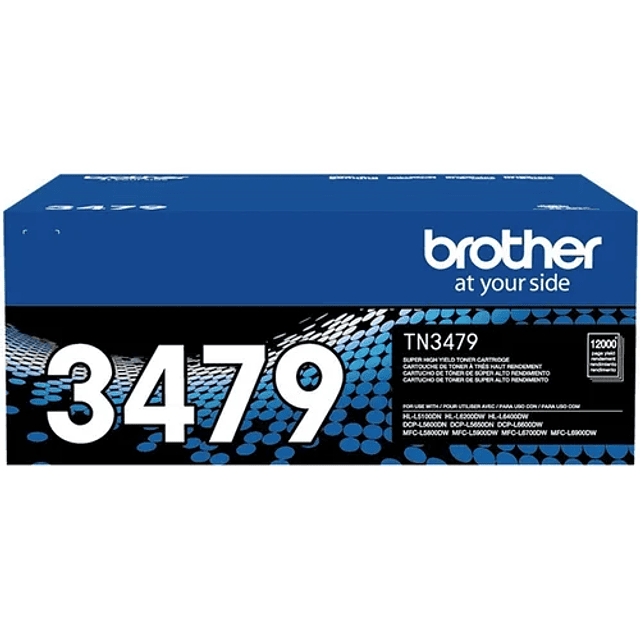 Toner Brother TN-3479 NEGRO ORIGINAL HL-L5100DN/HL-L6400DW/ MFC-L5900DW/MFC-L6700DW/MFC-L6900DW