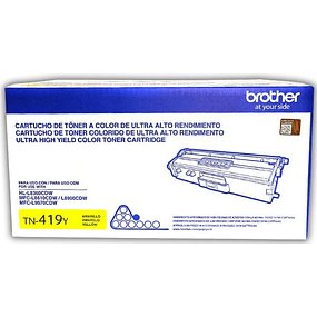 Toner Brother TN-419Y Yellow original  HL-L8360CDW / MFC-L8900CDW 9.000 PAGINAS