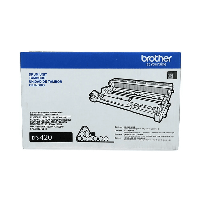 Tambor Brother (Drum) DR-420  Original  MFC7360N / MFC7460DN / MFC7860DW / DCP7060D / DCP7065DN / HL-2220 / HL-2230 / HL-2240 / 2270DW / 2280DW