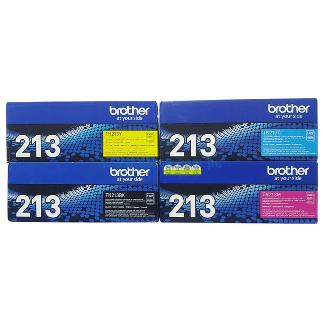Pack Toner Brother TN-213 Original 4 Colores | HL-L3270CDW DCP-L3551CDW MFC-L3750CDW