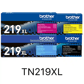 Pack Toner Brother TN-219XL Alto Rendimiento 4 colores | Entrega Inmediata Stock en chile