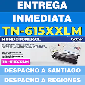 Tóner Brother TN-615XXLM Magenta Original 6.500 Páginas MFC-L8970CDW HL-L8570CDW