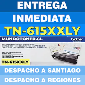 Tóner Brother TN-615XXLY Yellow Original 6.500 Páginas | MFC-L8970CDW HL-L8570CDW