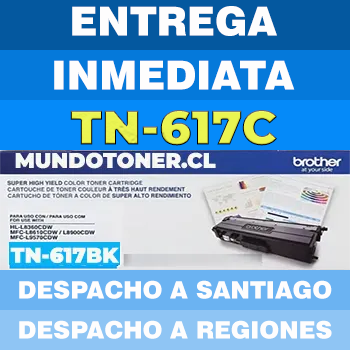Tóner Brother TN-617C Cyan 10.000 Páginas | MFC-L8970CDW