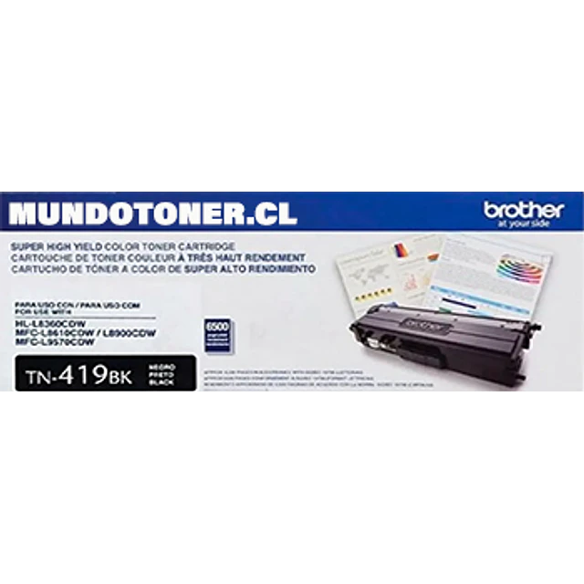 Toner Brother TN-419BK Negro 9.000 Páginas HL-L8360/MFC-L8900