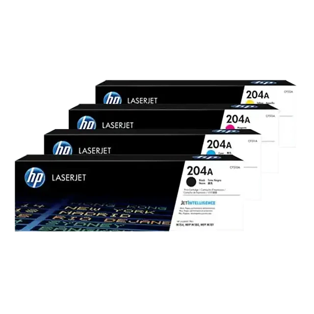 Pack HP 204A Originales Negro Cyan Magenta Yellow