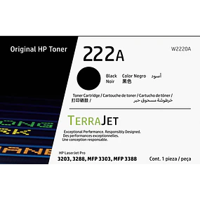 Toner HP 222A Negro Original W2220A | LaserJet Pro 3303FDW | MundoToner.cl | Stock Disponible y Entrega Inmediata