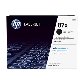 Tóner HP 87X (CF287X) Negro Alto Rendimiento LaserJet Original