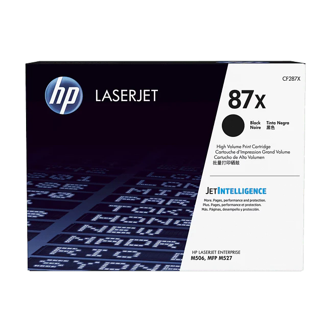 Tóner HP 87X (CF287X) Negro Alto Rendimiento LaserJet Original