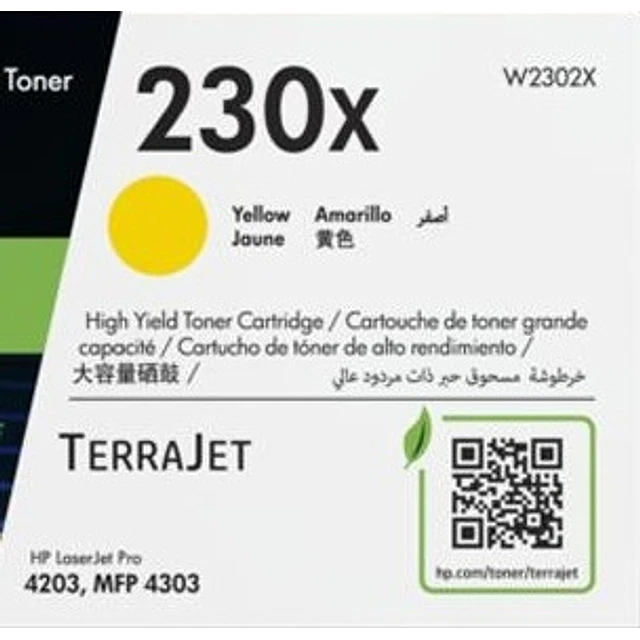 Toner HP W2302X 230X Yellow 5.500 pag. Original 4203DF 4303FDW