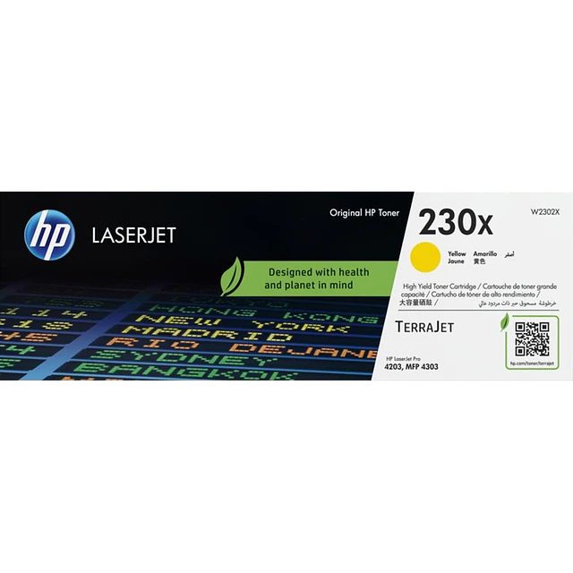 Toner HP W2302X 230X Yellow 5.500 pag. Original 4203DF 4303FDW