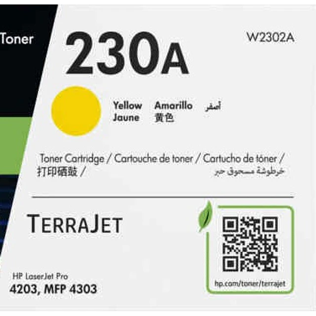 Toner HP W2300A 230A Negro 1.800 Pag. Original 4203DW 4303FDW