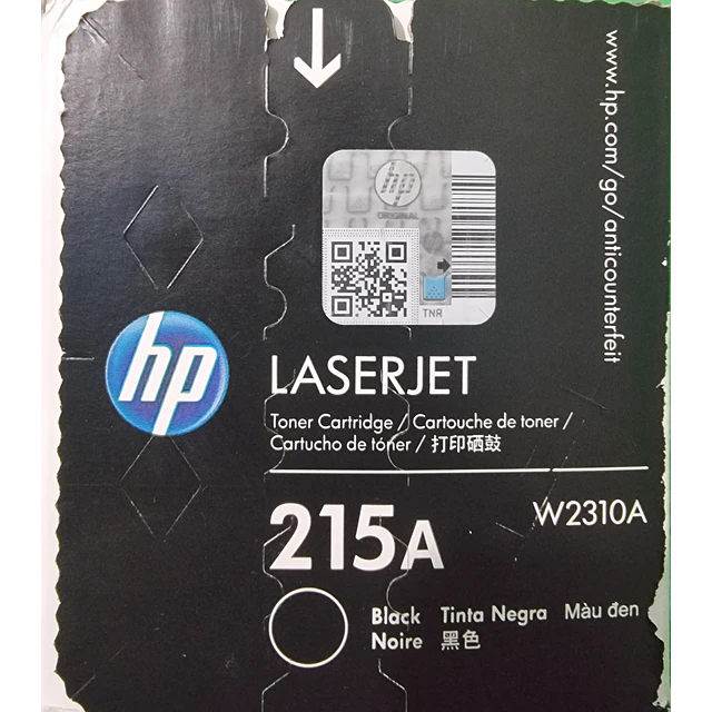 Toner HP W2310A 215A Negro original 1050 Pag. M155 / M182 / M183