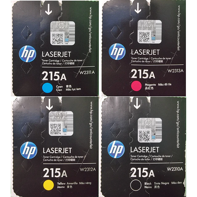 Pack Full 4 Toner 215A W2310A/W2311A/W2312A/W2313A original M155 / M182 / M183