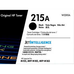 Toner HP W2310A 215A Negro original 1050 Pag. M155 / M182 / M183