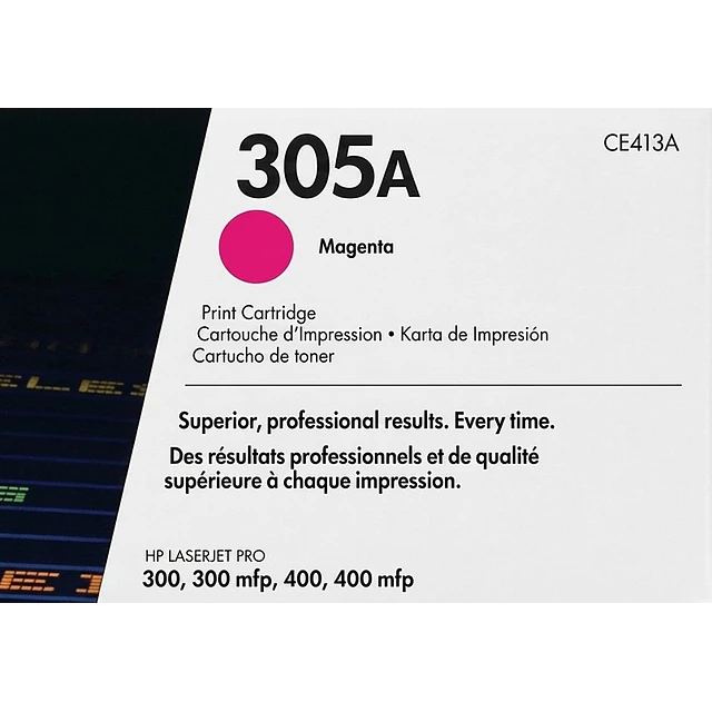 Toner HP CE41A 305A Magenta original 2600 Pag. PRO 300 HP PRO 400
