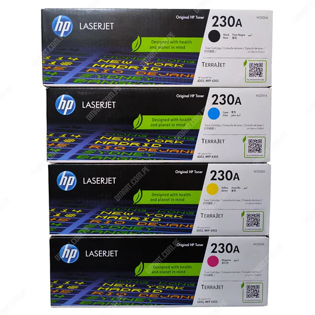 Pack HP 230A Original 4 colores