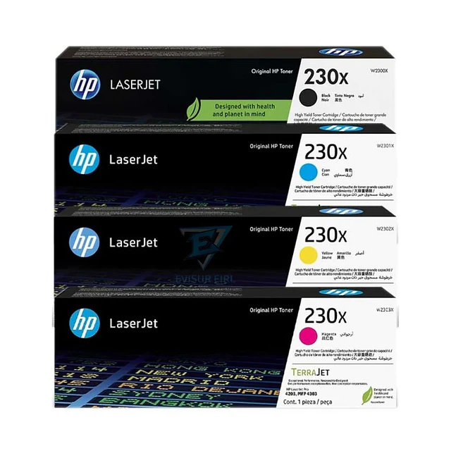 Pack HP 230X Original 4 colores