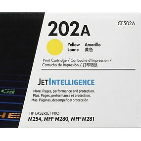 Toner HP CF502A 202A Yellow original 1300 pag. M254 - MFP M280- MFP M281