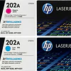 Pack 4 Toner HP 202A Original Negro Cyan Magenta Yellow M254 - MFP M280- MFP M281