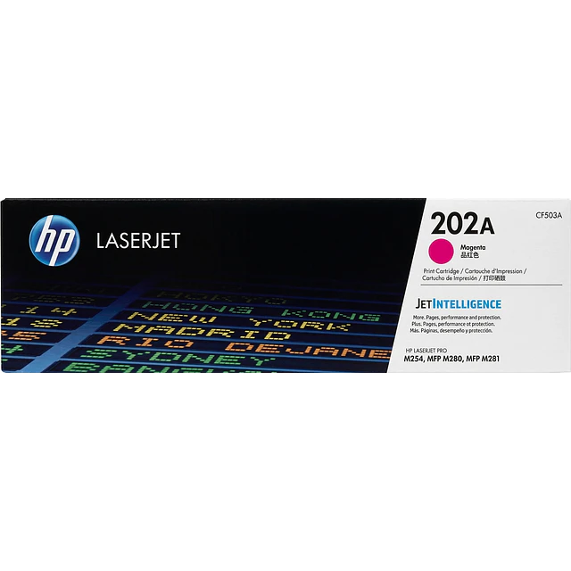 Pack 4 Toner HP 202A Original Negro Cyan Magenta Yellow M254 - MFP M280- MFP M281