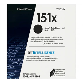 Toner HP W1510X 151X Negro original LaserJet Pro 4003 mfp4103