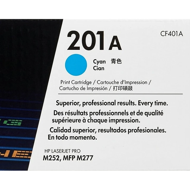 Toner HP CF401A 201A Cyan original 1330 pag. M252 - MFP M277