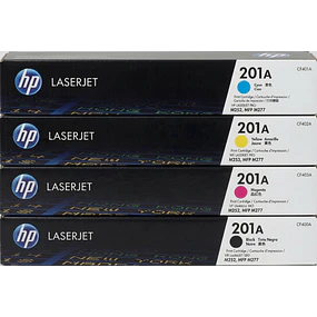 Pack 4 Toner HP 201A Negro Cyan Yellow Magenta original 1420 pag. M252 - MFP M277
