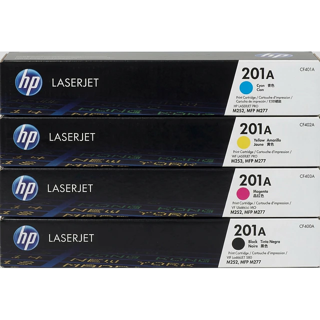 Pack 4 Toner HP 201A Negro Cyan Yellow Magenta original 1420 pag. M252 - MFP M277
