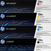 Pack 4 Toner HP 126A Negro Cyan Yellow Magenta CP1025
