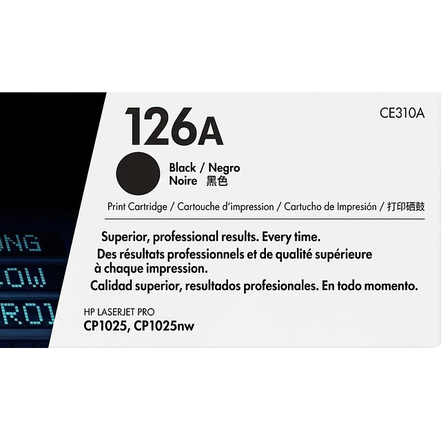 Pack 4 Toner HP 126A Negro Cyan Yellow Magenta CP1025