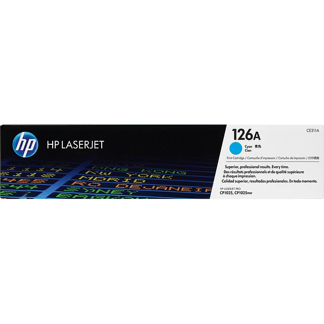 Pack 4 Toner HP 126A Negro Cyan Yellow Magenta CP1025