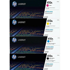 Pack 4 Toner HP 410A Negro Cyan Yellow Magenta Original 2300 Pag. M452 M477
