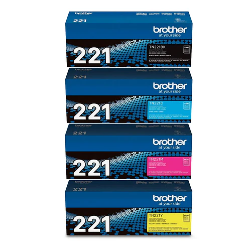 Pack 4 toner Brother TN-221 Negro Cyan Magenta Yellow