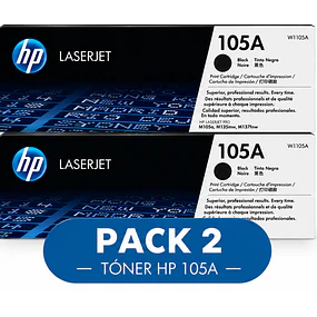 PACK 2 TONER HP W1105A 105A ORIGINALES 107 137fnw